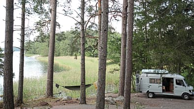 Gotland Schweden Stellplatz am See