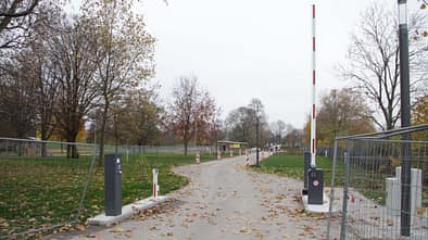 Wohnmobilpark Bruchsal, Einfahrt, Stellplatz