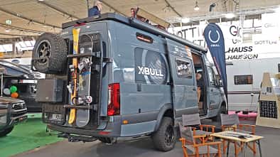 Offroadcamper, Campingbus, Sprinter, Heckansicht