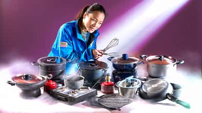 Camping-Topfsets Kochen