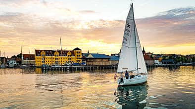 Hafen, Svendborg, Sonnenuntergang