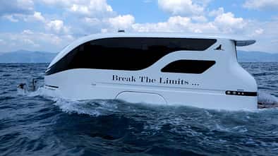 Wasser, Caravan schwimmt, Jacht