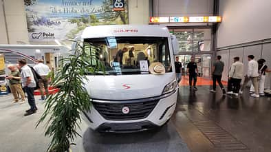 Frontansicht, außen, Vollintegriert, Reisemobil, Caravan Salon