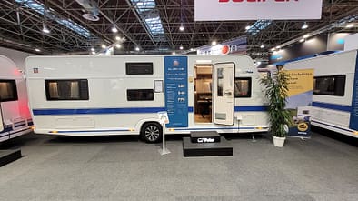 Außen, Wohnwagen, Caravan Salon, Messe Düsseldorf, Eingangstür