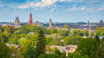 Skyline, Maastricht, Zuid-Limburg, Holland, Niederlande, Kirchtürme