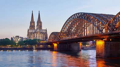 Hohenzollerbrücke, Rhein, Kölner Dom, Fluss
