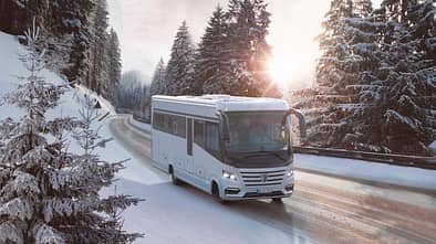 Winter, Wohnmobil, Luxus
