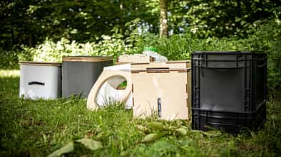 Trenntoiletten, chemiefrei, Modelle, Wiese