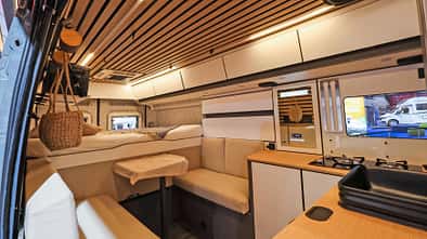 Wohnraum, Innen, Küche, Campingbus