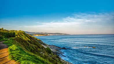 Buchten, Meer, Berge, Himmel, Horizont