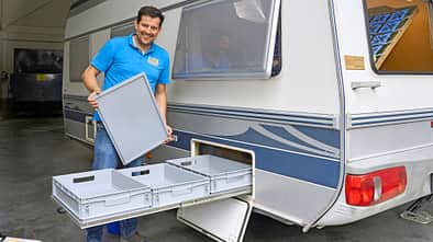 Stauraumoptimierung Caravan