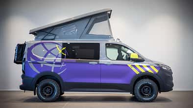 Seitansicht, Aufstelldach, Campingbus, Ford