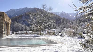 Camping, Schnee, Schwimmbad, Pool