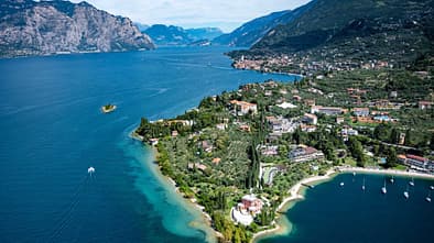 Aerial Views Of Italian Coastlines During Summertime