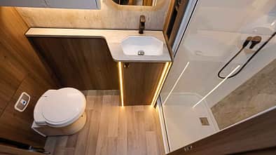 Kabe Bad, Dusche, Toilette