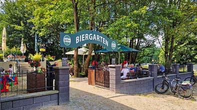 Wohnmobilpark Grünberg, Biergarten