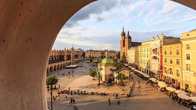Polen, Reise, Krakau Hauptmarkt