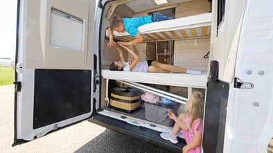 Stockbett, Campingbus, Familie