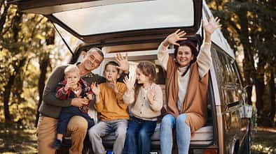 Symbolbild Herbstcamping mit der Familie
