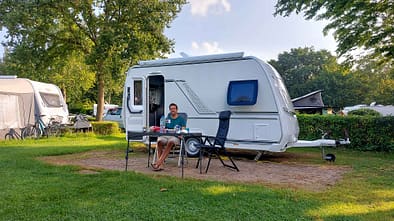 Platz, Fendt Apero, Camping, Wohnwagen