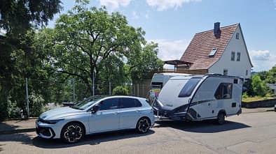 Knaus Sport and Fun, Wohnwagen, Caravan, Camping Abfahrt, Knaus Sport and Fun, Wohnwagen, Caravan, Camping