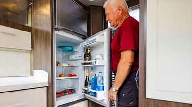 Gasfrei, Bordtechnik, Kühlschrank, Küche