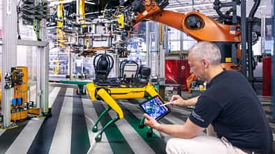 Roboterhund, Mercedes Sprinter, Camping, Wohnmobil