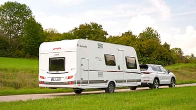 Dethleffs C´GO 495 QSK, Wohnwagen, Caravan, hinten