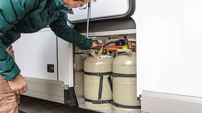 Gasflaschen, Truma, Heizung, Camping, Wohnmobil