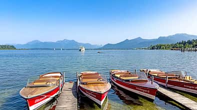 Boote, Bayern, Chiemgau, See, Camping, Urlaub