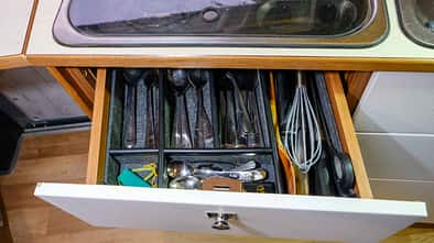 Nachher, Besteckschublade, Wohnmobil, DIY, Küche