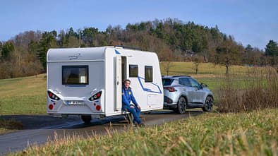 Außen, Caravelair Alba 462, Wohnwagen, Camping, Heckdinette, Einzelbetten