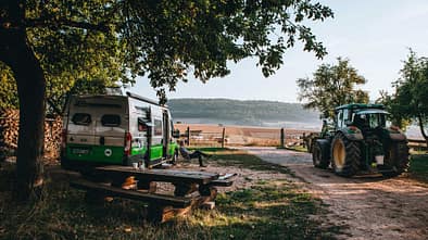 Camping, alternativ, Wohnmobil Bauernhof, Camping, alternativ, Wohnmobil