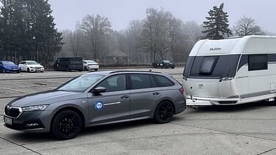 Testfahrzeug, Wohnwagen, Unterboden, Effizienz, Zugkraft, TÜV