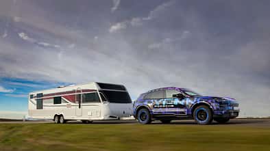 Porsche Wohnwagen, Porsche Cayenne Tubro E-Hybrid, Zugwagen, SUV, Sportlich