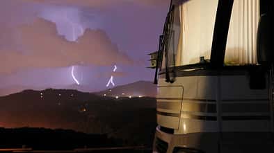 Gewitter Wohnmobil
