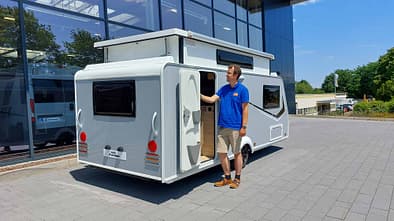 Klappcaravan, Außen Klappcaravan, Außen