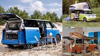 ID.Buzz, California Cruise, eVentje, Tonke Explorer, Elektro-Campervan, Aufstelldach verschiedene ID Buzz Ausbauten, Campervans