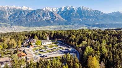 Camping Judenstein, Lufbbild, Berge, Campingplatz