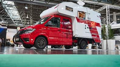 Tischer Box 340S für MAN TGE Aufsetzkabine für Pritschenwagen