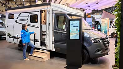 Teilintegriert, Wohnmobil, Außenaufnahme, Messe, CMT 2024