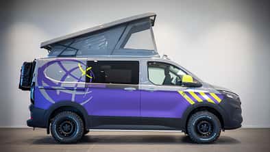 Seitansicht, Aufstelldach, Campingbus, Ford