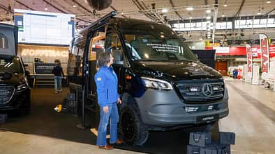 Mercedes Sprinter, Außenfoto, Campingbus, Messe