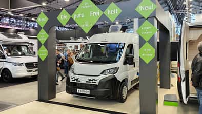 Frontansicht, Messeaufsteller, Werbung