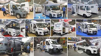 Campingbusse, Wohnmobile, Collage