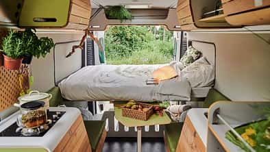  Modularer Beispiel-Ausbau von Vanjorn, Bett