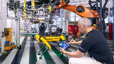 Roboterhund, Mercedes Sprinter, Camping, Wohnmobil