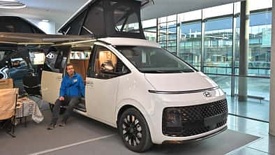 Hyundai Staria Camper Concept, Studie E-Campervan, E-Camper, Elektro Camper, Elektro Campingbus, CMT Stuttgart