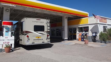 USA, Wohnmobil, Westküste, Reise, mieten Tankstelle USA
