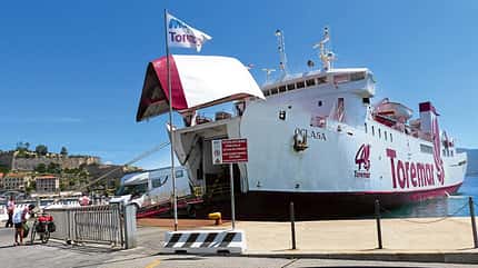 fähre, mittelmeer, camping-an-bord Fähren Aufmacher